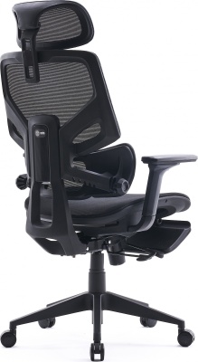 Кресло Cactus CS-CHR-MC01-BLBK синий сиденье черный сетка/ткань с подголов. крестов. пластик подст.для ног