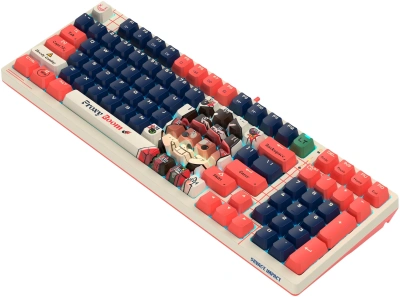 Клавиатура A4Tech AT98 Proxy Boom бежевый/красный USB for gamer LED (AT98) кабель 1.8м