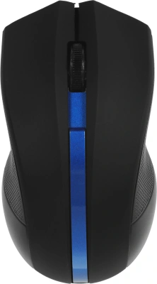 Мышь Оклик 615MW черный/синий оптическая 1200dpi беспров. USB для ноутбука 3but (412862)