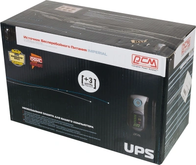 Источник бесперебойного питания Powercom Imperial IMD-625AP 375Вт 625ВА черный