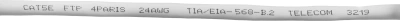 Патч-корд Premier NA102-FTP-C5E-1M 1Гбит/с FTP 4 пары cat.5E CCA molded 1м серый RJ-45 (m)-RJ-45 (m)