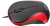Мышь Оклик 115S черный/красный оптическая 1200dpi USB для ноутбука 3but (711637)