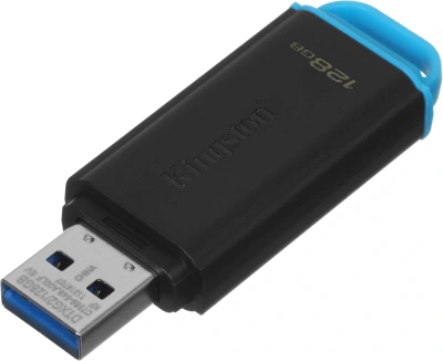 Флеш Диск Kingston 128GB DataTraveler Exodia DTXG2/128GB USB3.0 черный/голубой