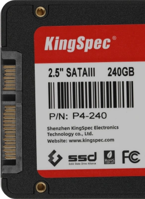 Накопитель SSD Kingspec SATA-III 240GB P4-240 2.5"