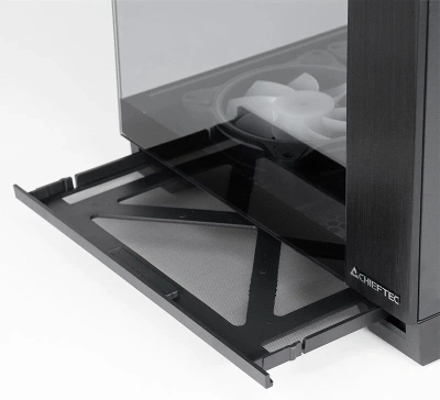 Корпус Chieftec Visio черный без БП ATX 9x120mm 2x140mm 1xUSB3.1 audio bott PSU