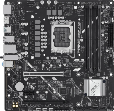 Материнская плата Asus PRIME B860M-A WIFI Soc-1851 Intel B860 4xDDR5 mATX AC`97 8ch(7.1) 2.5Gg RAID+HDMI+DP