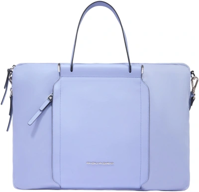 Деловая сумка женская Piquadro Lyra CA4021W92T/VI с отделением для ноутбука 15.6" лавандовая нейлон/натур.кожа