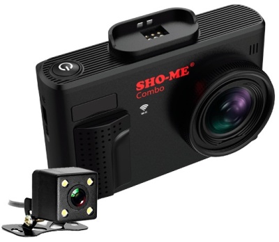 Видеорегистратор с радар-детектором Sho-Me Combo Note WiFi DUO черный 1080p 135гр. GPS MSTAR 8336