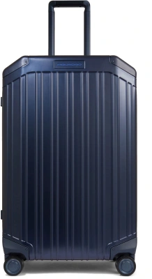 Чемодан Piquadro ALUB2 (BV4427ALUB2/BLU2) 46x69x27см 67л. 6.236кг. алюминий/натур.кожа темно-синий