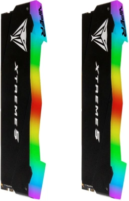 Память DDR5 2x16GB 8000MHz Patriot PVXR532G80C38K Viper Xtreme 5 RGB RTL Gaming PC5-64000 CL38 DIMM UDIMM 288-pin 1.45В с радиатором Ret