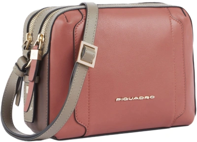 Сумка кросс-боди женская Piquadro Circle BD4870W92/ARTM коралловая/кофейная натур.кожа