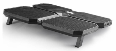 Подставка для ноутбука Deepcool Multi Core X6 (DP-N422-MCX6) 15.6" 380x295x24мм 30.9дБ 2xUSB 4x 900г черный