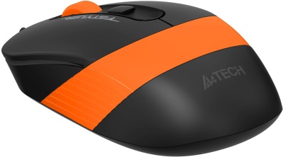 Мышь A4Tech Fstyler FM10S черный/оранжевый оптическая 1600dpi silent USB 3but (FM10S USB ORANGE)