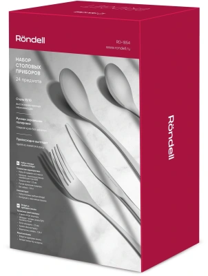 Набор столовых приборов Rondell Bridget RD-1854 набор из 24предм. стальной