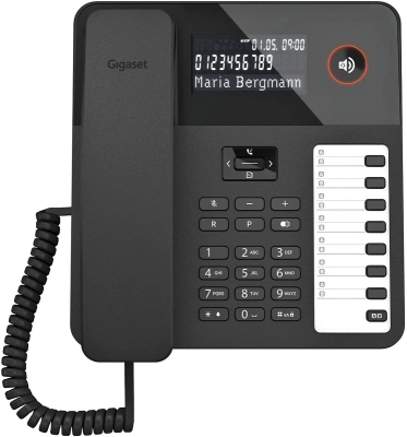 Телефон проводной Gigaset DESK 600 черный