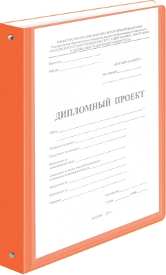 Папка панорама на 4-х кольцах Бюрократ Неон DNE0740/4ROR A4 пластик 0.7мм кор.40мм карм.на лиц.стор. оранжевый