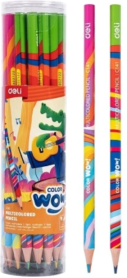 Карандаши цв. Deli EC141 Colorwow 3мм кругл. туба (28шт) 28 карандашей