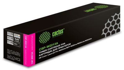 Картридж лазерный Cactus CSP-W2213A 207A пурпурный (1250стр.) для HP M255/MFP M282/M283 с чипом