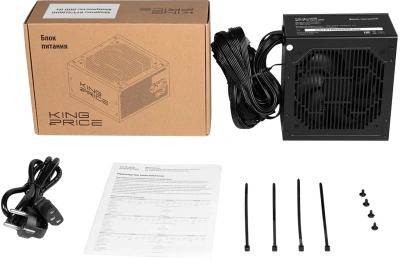 Блок питания KingPrice ATX 600W KPPSU600 (20+4pin) 120mm fan 4xSATA RTL