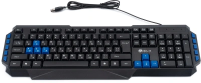 Клавиатура Оклик 750G FROST WAR черный/черный USB Multimedia for gamer (337452) кабель 1.8м