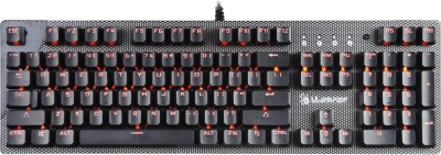 Клавиатура A4Tech B800 механическая серый/черный USB for gamer LED (B800 (NETBEE)) кабель 1.8м