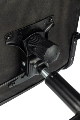 Кресло Бюрократ CH Balance-Low PU черный экокожа низк.спин. крестов. металл