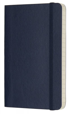 Блокнот Moleskine CLASSIC SOFT QP611B20 Pocket 90x140мм 192стр. линейка мягкая обложка синий сапфир