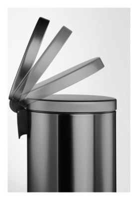 Урна для мусора Durable 341258 с педалью круглая 20л. сталь черный