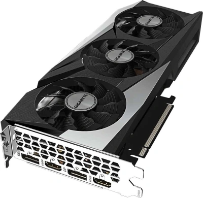 Видеокарта Gigabyte PCI-E 4.0 GV-N3060GAMING OC-12GD 2.0 LHR NVIDIA GeForce RTX 3060 12Gb 192bit GDDR6 1837/15000 HDMIx2 DPx2 HDCP Ret