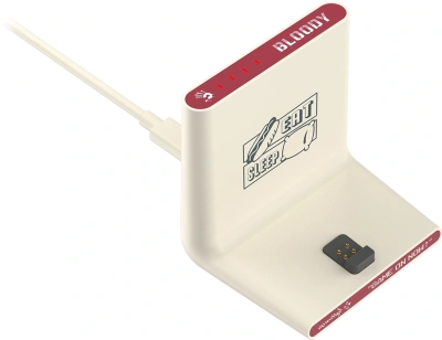 Мышь A4Tech Bloody R72 Ultra Duo белый/красный оптическая 20000dpi беспров. USB/USB-C 7but (R72 ULTRA DUO PIXELS RED)