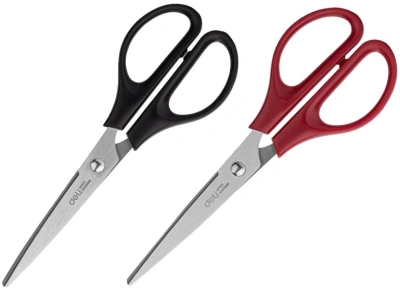 Ножницы Deli EM600 офисные 170мм ручки пластиковые сталь ассорти чехол с европод.