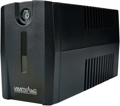 Источник бесперебойного питания Импульс Юниор Смарт 600 360Вт 600ВА черный