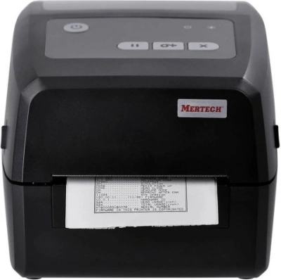 Термопринтер Mertech TLP4H (1026) 300dpi 101мм/с/USB/RS232/Eth для печ.этик. черный
