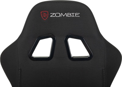 Кресло игровое Zombie Predator черный Neo Black с подголов. крестов. пластик