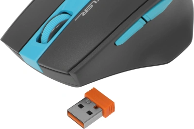 Мышь A4Tech Fstyler FG30 серый/синий оптическая 2000dpi беспров. USB 6but (FG30 BLUE)