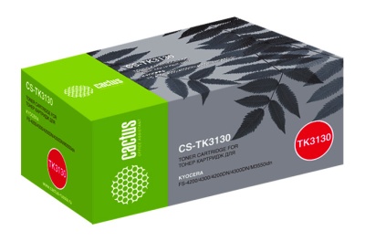 Картридж лазерный Cactus CS-TK3130 TK-3130 черный (25000стр.) для Kyocera FS-4200DN/FS-4300DN/M3550idn/M3560idn с чипом