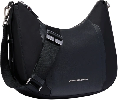 Сумка женская Piquadro Lyra BD6657W92T/N черная ткань/натур.кожа