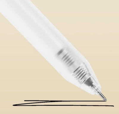 Ручка гелев. автоматическая Deli EG115-BK прозрачный/ассорти d=0.38мм черн. черн. игловидный пиш. наконечник