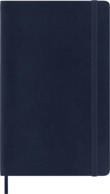 Блокнот Moleskine CLASSIC SOFT QP617B20 Large 130х210мм 192стр. клетка мягкая обложка синий сапфир