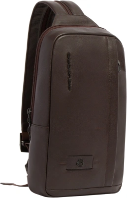 Рюкзак слинг Piquadro Russel CA6764W137/TM темно-коричневый натур.кожа