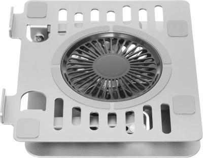 Подставка для ноутбука Digma D-NCP170-1xRGB110 17" 240x230x50мм 28дБ 2xUSB 1x 110ммFAN 790г Fan-control алюминий серый