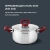Кастрюля Rondell Heidi RDS-1114 4.8л. d=24см (с крышкой) стальной