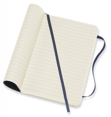 Блокнот Moleskine CLASSIC SOFT QP611B20 Pocket 90x140мм 192стр. линейка мягкая обложка синий сапфир