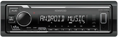 Автомагнитола Kenwood KMM-105M 1DIN 4x50Вт USB 2.0 AUX 3 RDS