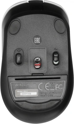 Мышь A4Tech Fstyler FB12 белый/черный оптическая 1200dpi беспров. BT/Radio USB 3but (FB12 PANDA)