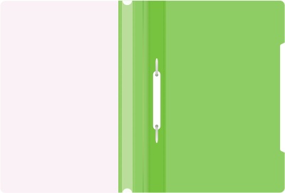 Папка-скоросшиватель Бюрократ -PS20LETT A4 прозрач.верх.лист пластик салатовый 0.12/0.16