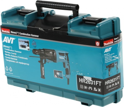 Перфоратор Makita HR2631FT патрон:SDS-plus уд.:2.4Дж 800Вт (кейс в комплекте)