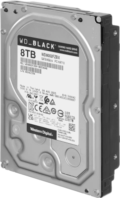 Жесткий диск WD SATA-III 8TB WD8002FZBX Desktop Black (7200rpm) 256Mb 3.5"