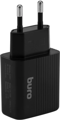 Сетевое зар./устр. Buro BUWE1 10.5W 2.1A 2xUSB универсальное черный (BUWE10S200BK)