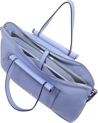 Деловая сумка женская Piquadro Lyra CA4021W92T/VI с отделением для ноутбука 15.6" лавандовая нейлон/натур.кожа